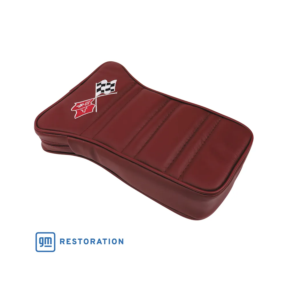 C3 1977 Corvette Center Armrest With Embroidered C3 Cross Flags