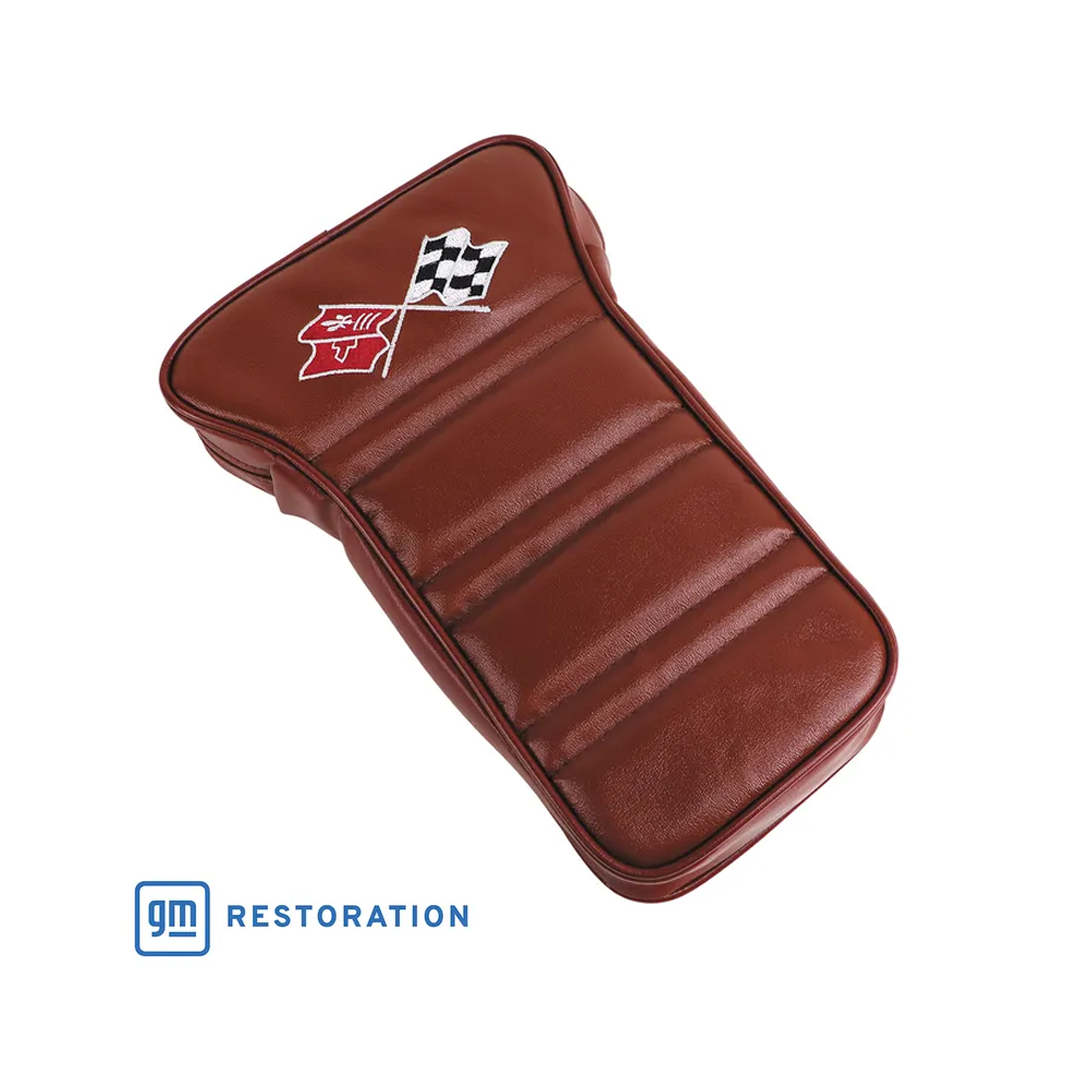 C3 1968 Corvette Center Armrest With Embroidered C3 Cross Flags