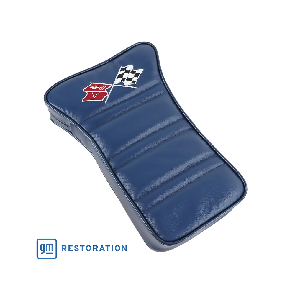 C3 1977 Corvette Center Armrest With Embroidered C3 Cross Flags