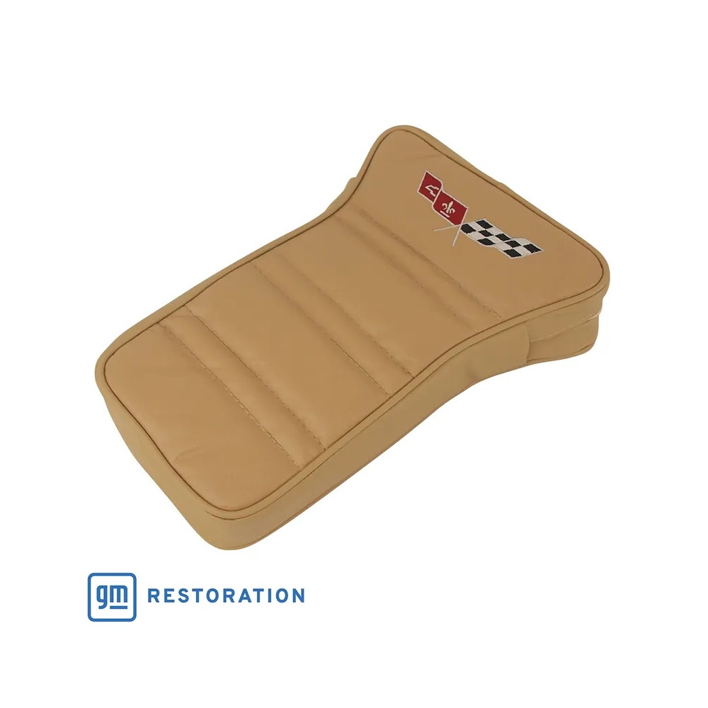 C3 1978 Corvette Center Armrest With Embroidered C3 Cross Flags