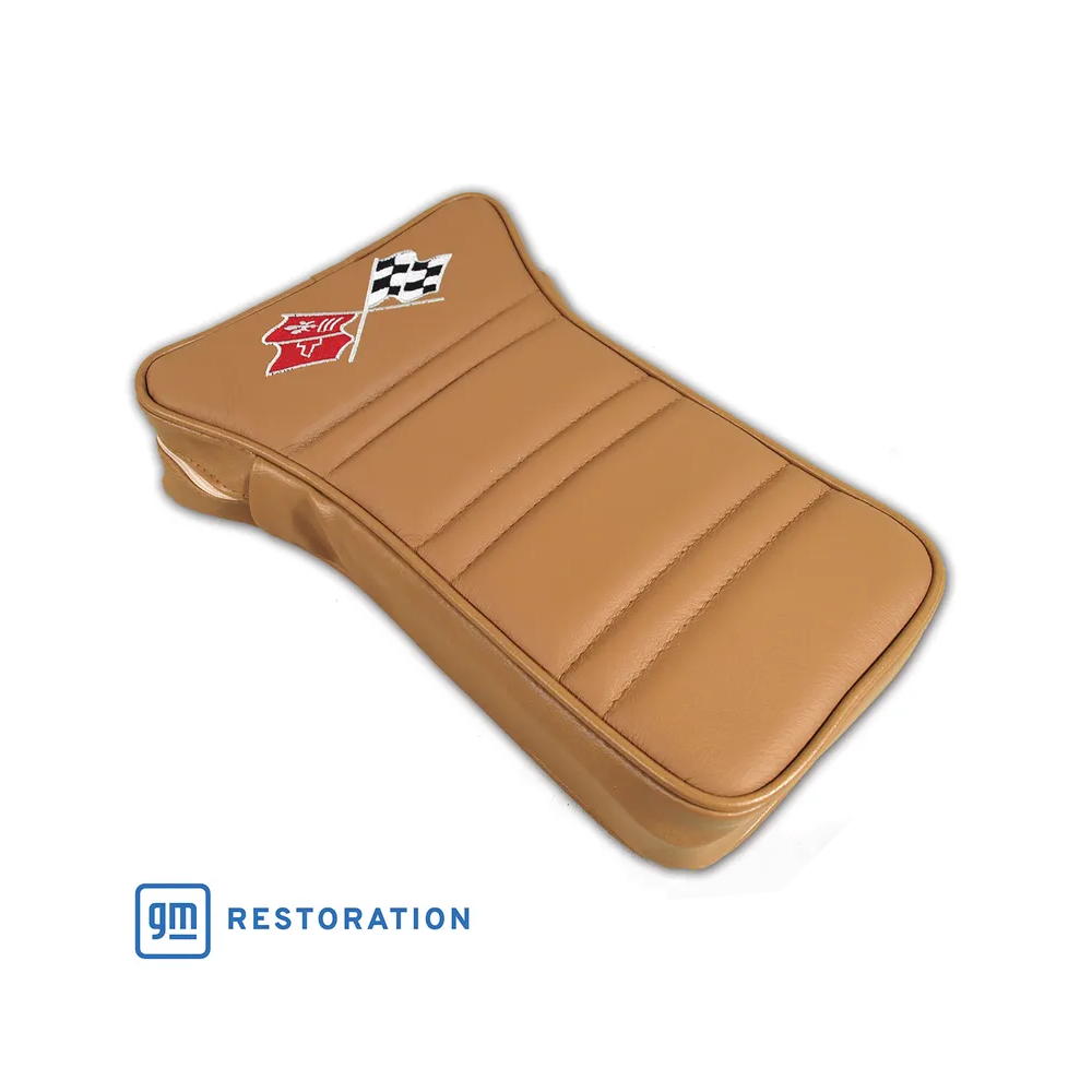 C3 1977 Corvette Center Armrest With Embroidered C3 Cross Flags