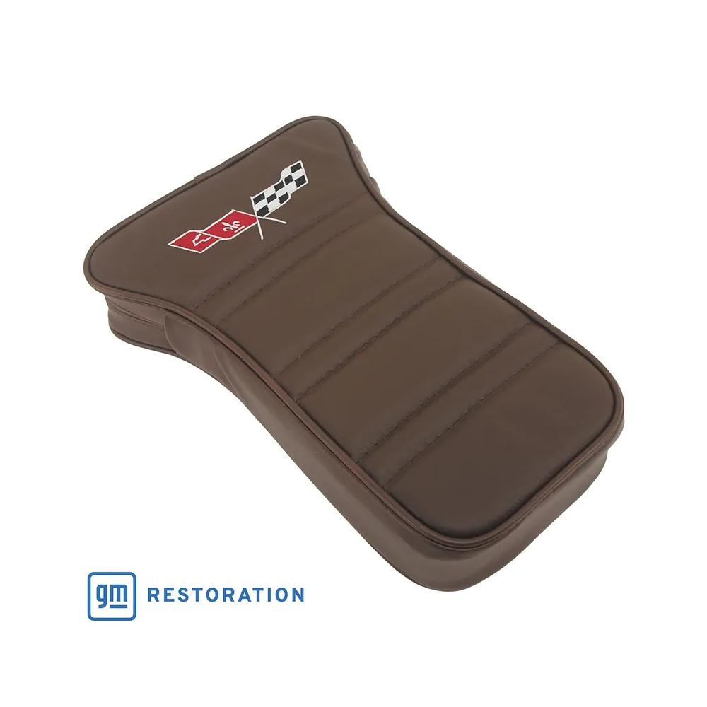 C3 1978 Corvette Center Armrest With Embroidered C3 Cross Flags