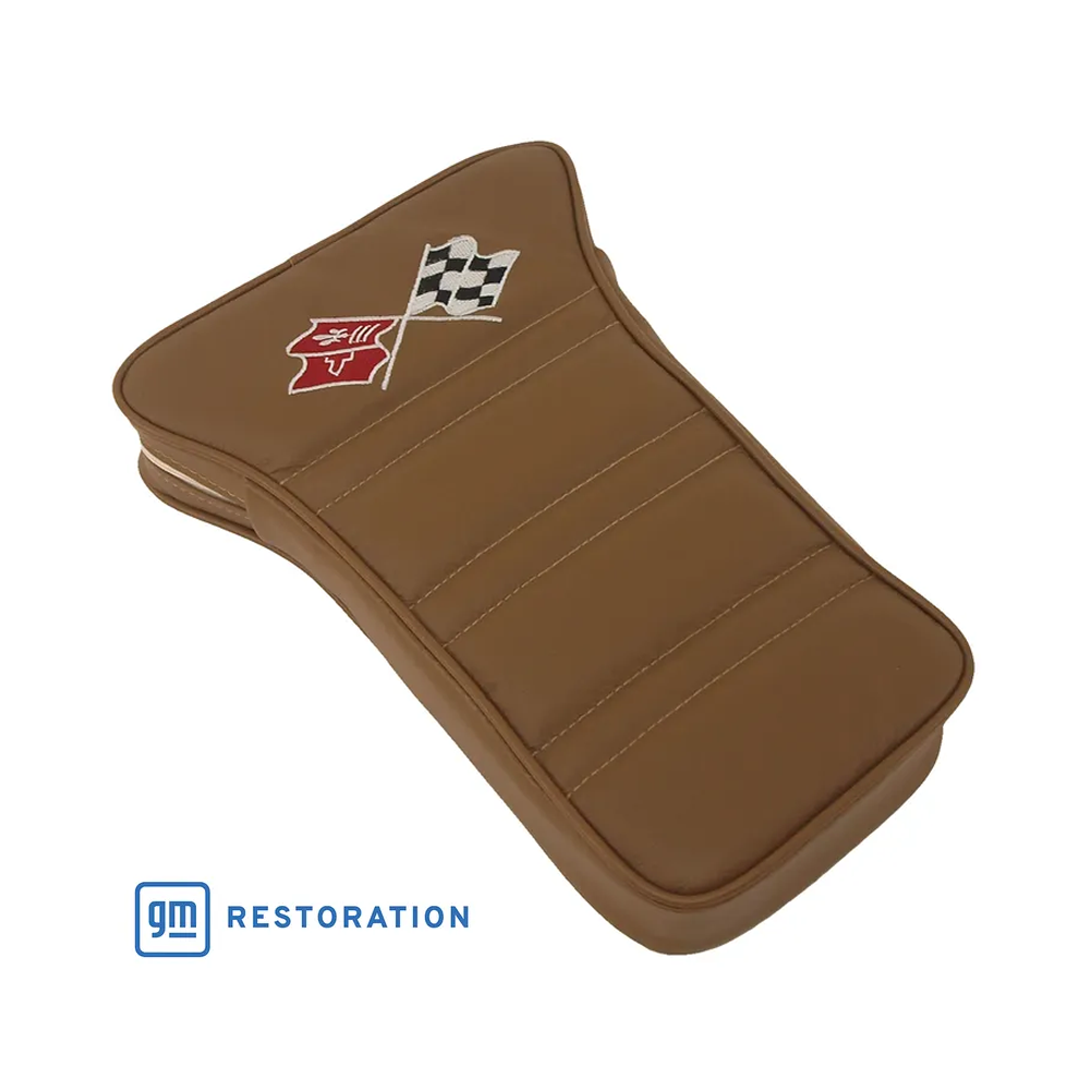 C3 1969 Corvette Center Armrest With Embroidered C3 Cross Flags