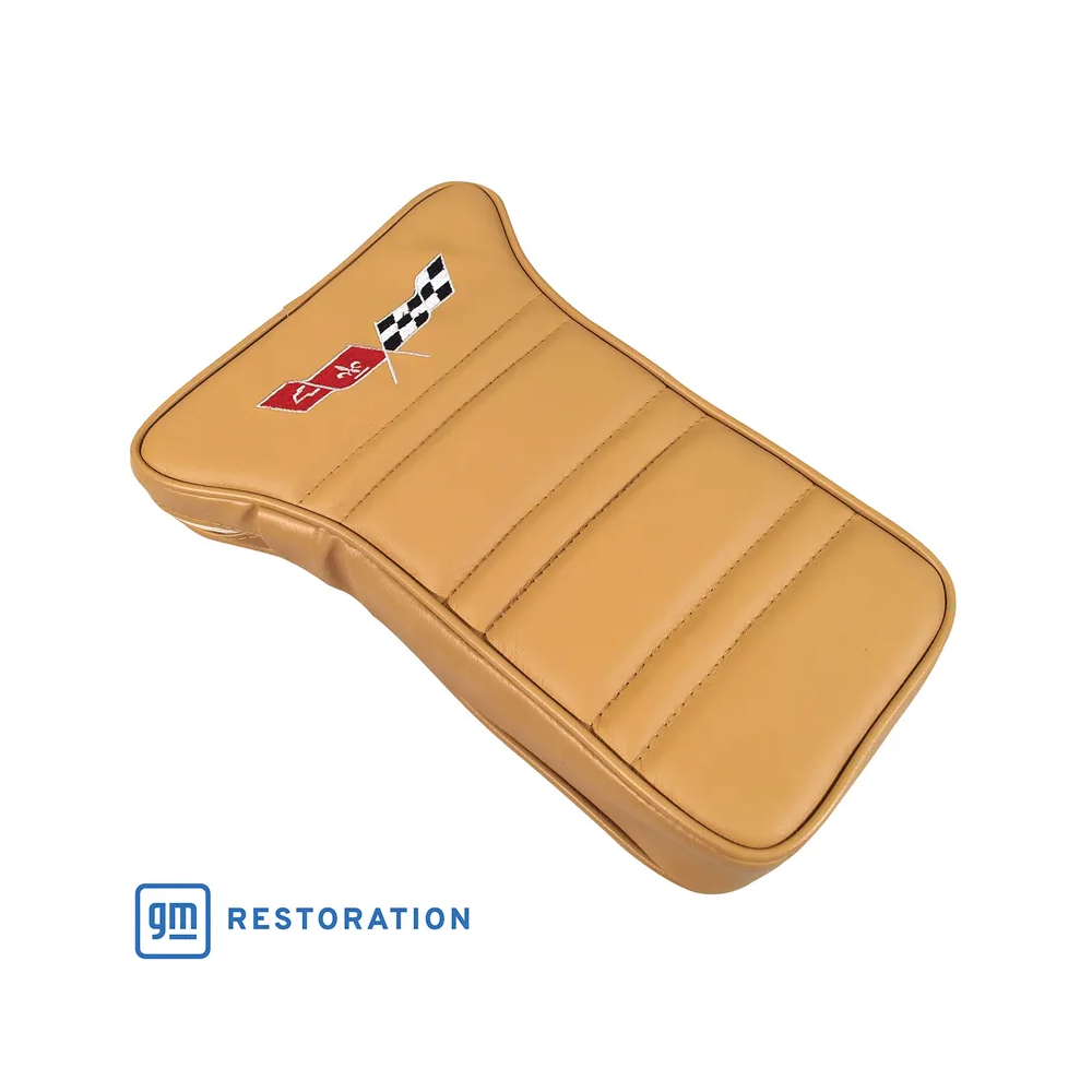C3 1977 Corvette Center Armrest With Embroidered C3 Cross Flags