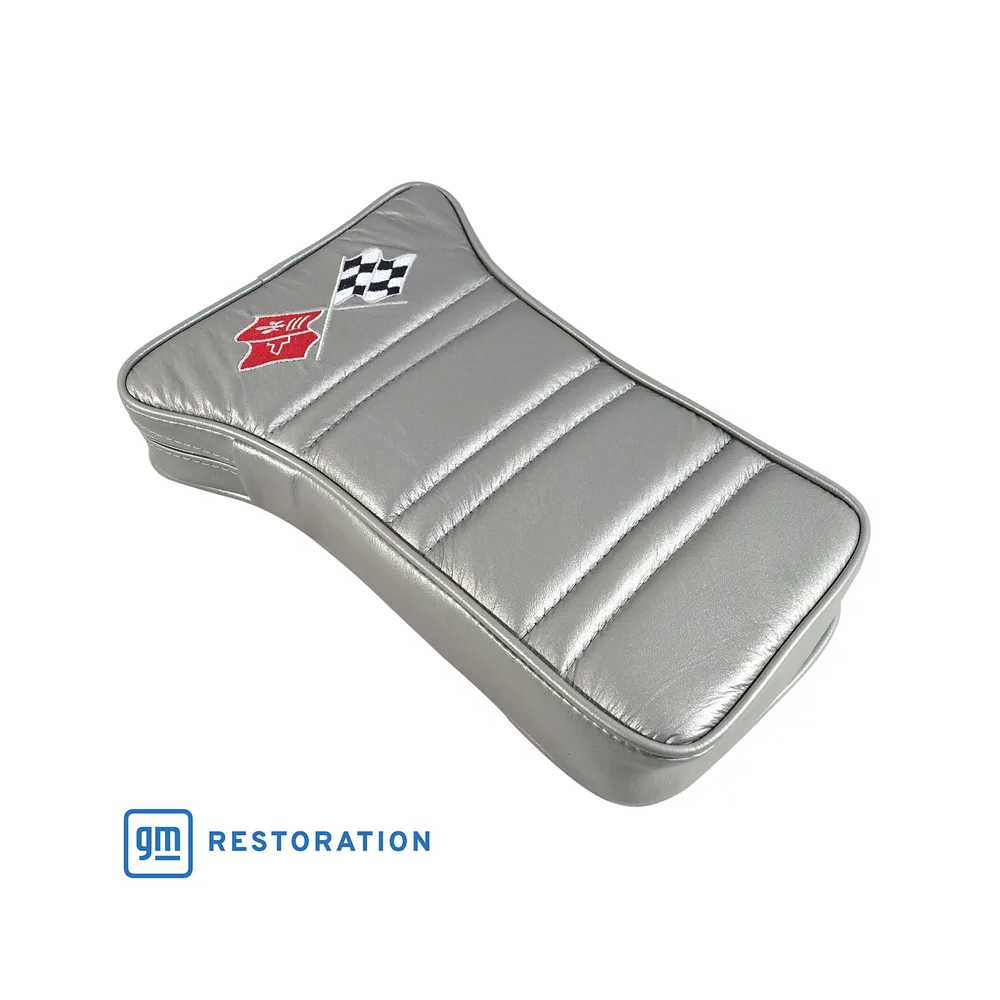 C3 1977 Corvette Center Armrest With Embroidered C3 Cross Flags