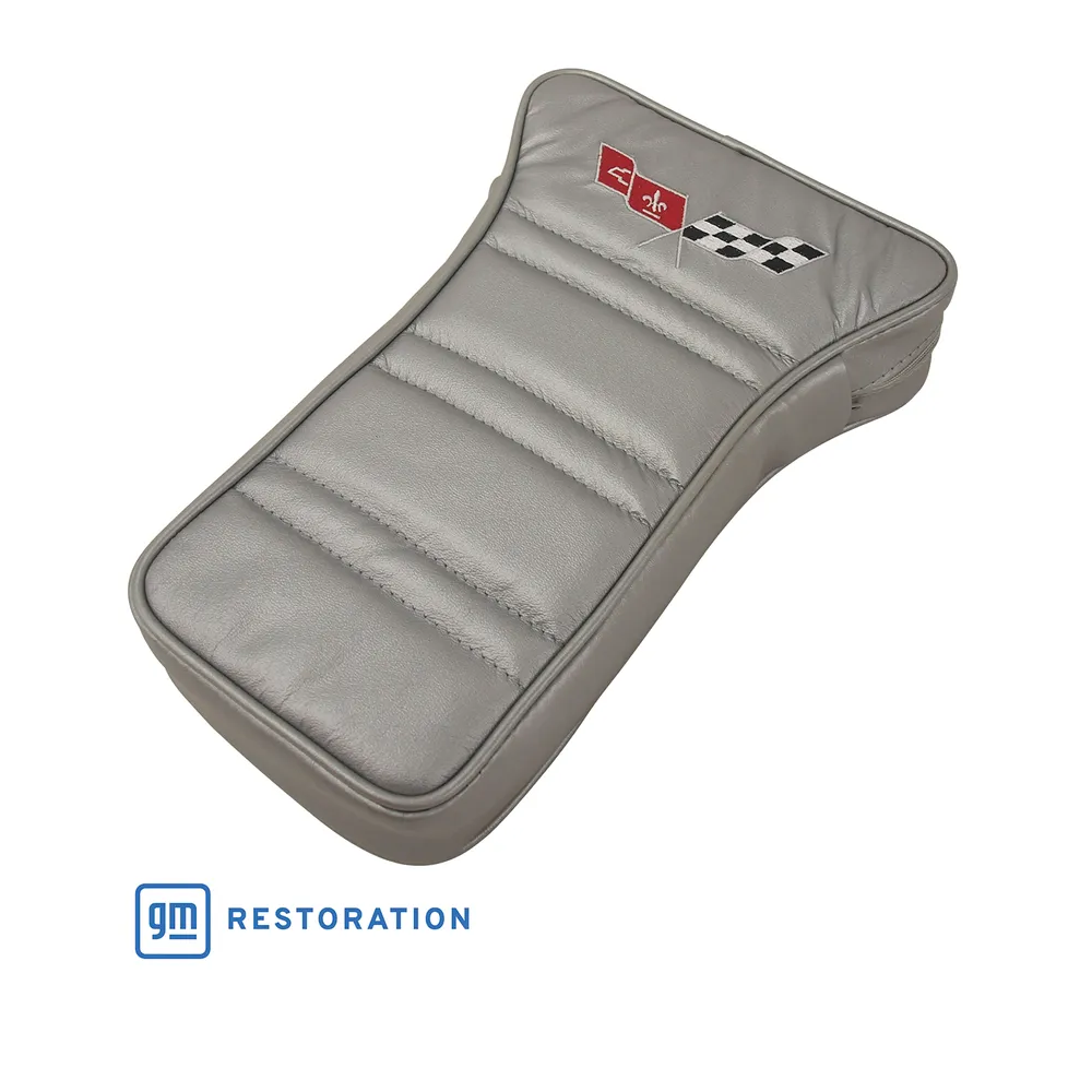 C3 1978 Corvette Center Armrest With Embroidered C3 Cross Flags