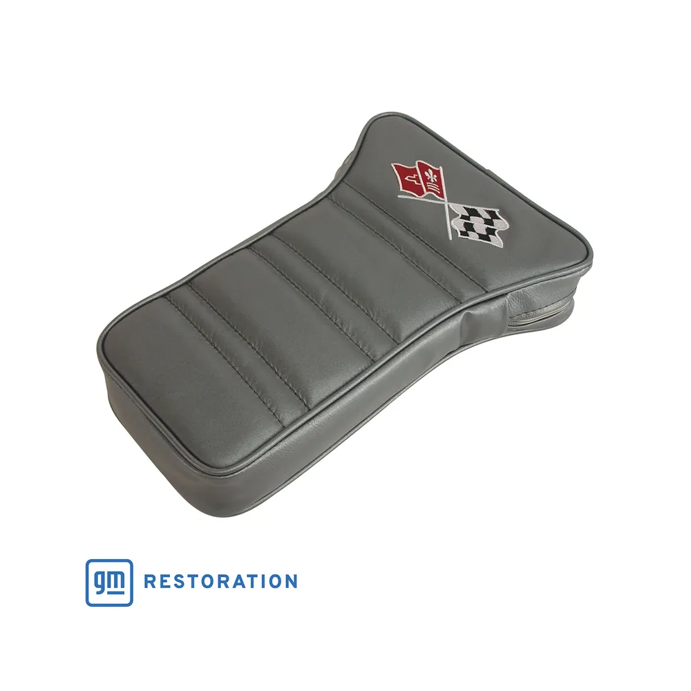 C3 1969 Corvette Center Armrest With Embroidered C3 Cross Flags