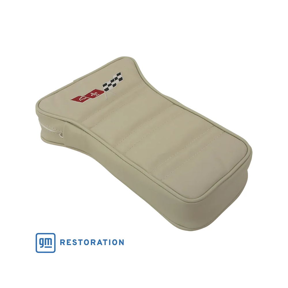 C3 1978 Corvette Center Armrest With Embroidered C3 Cross Flags