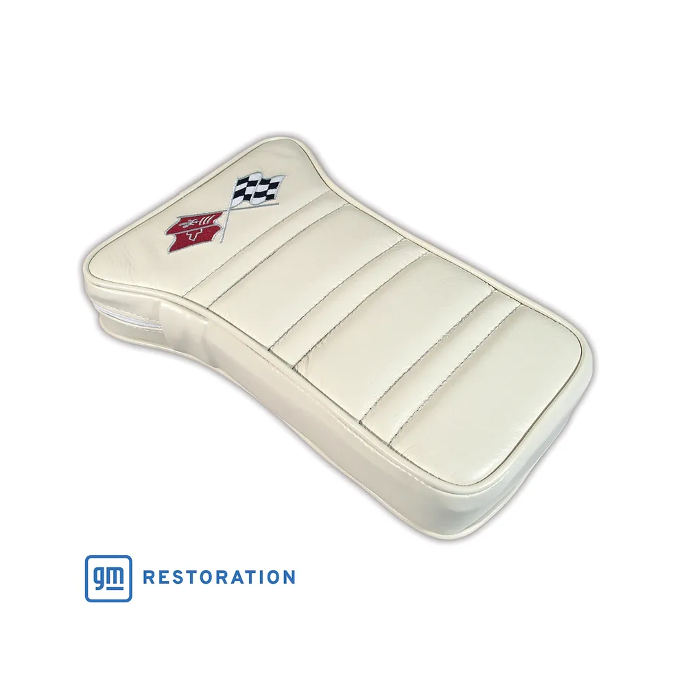C3 1977 Corvette Center Armrest With Embroidered C3 Cross Flags