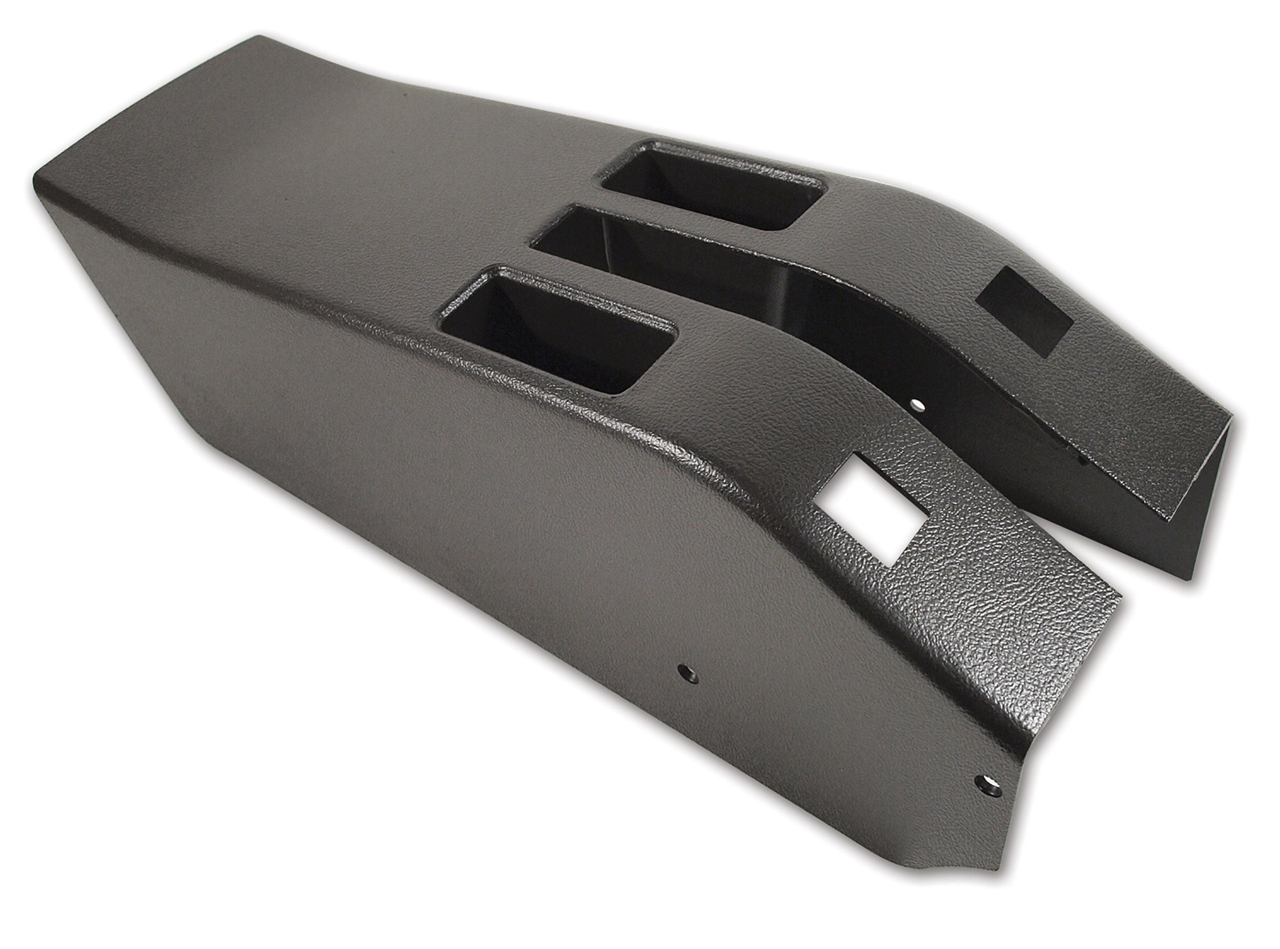 C3 1968 Corvette Park Brake Console W/Power Window Switch Cutouts - Tobacco
