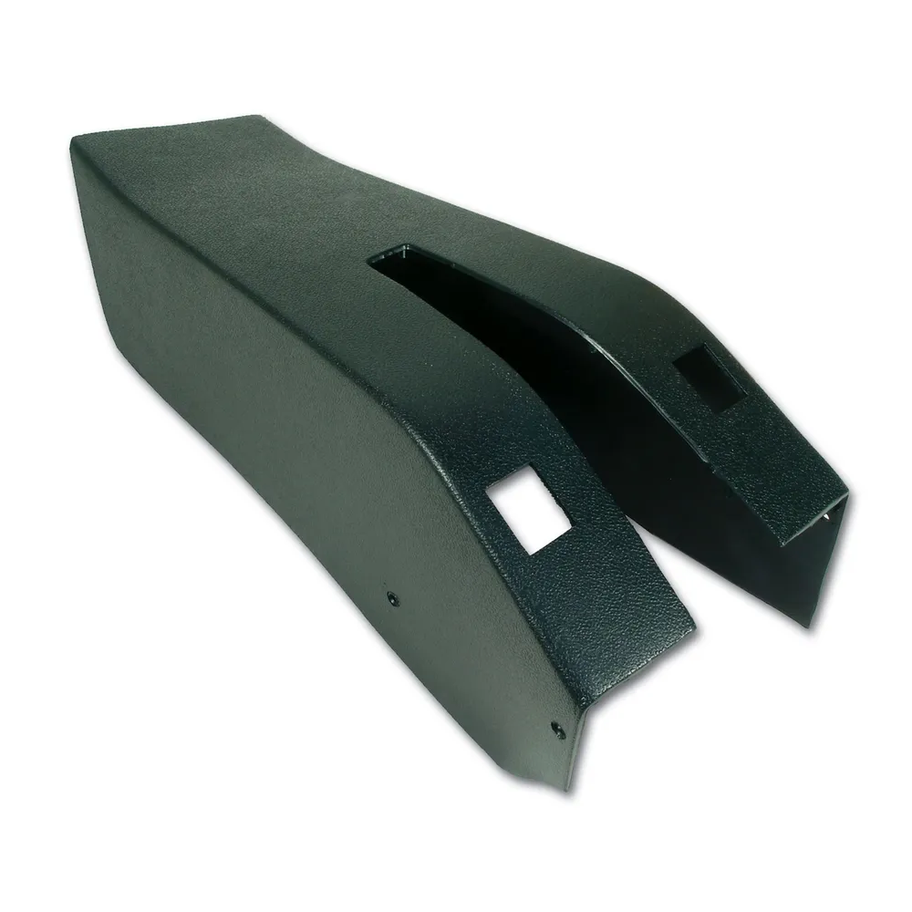 C3 1970 Corvette Park Brake Console W/Power Window Switch Cutouts - ABS Plastic