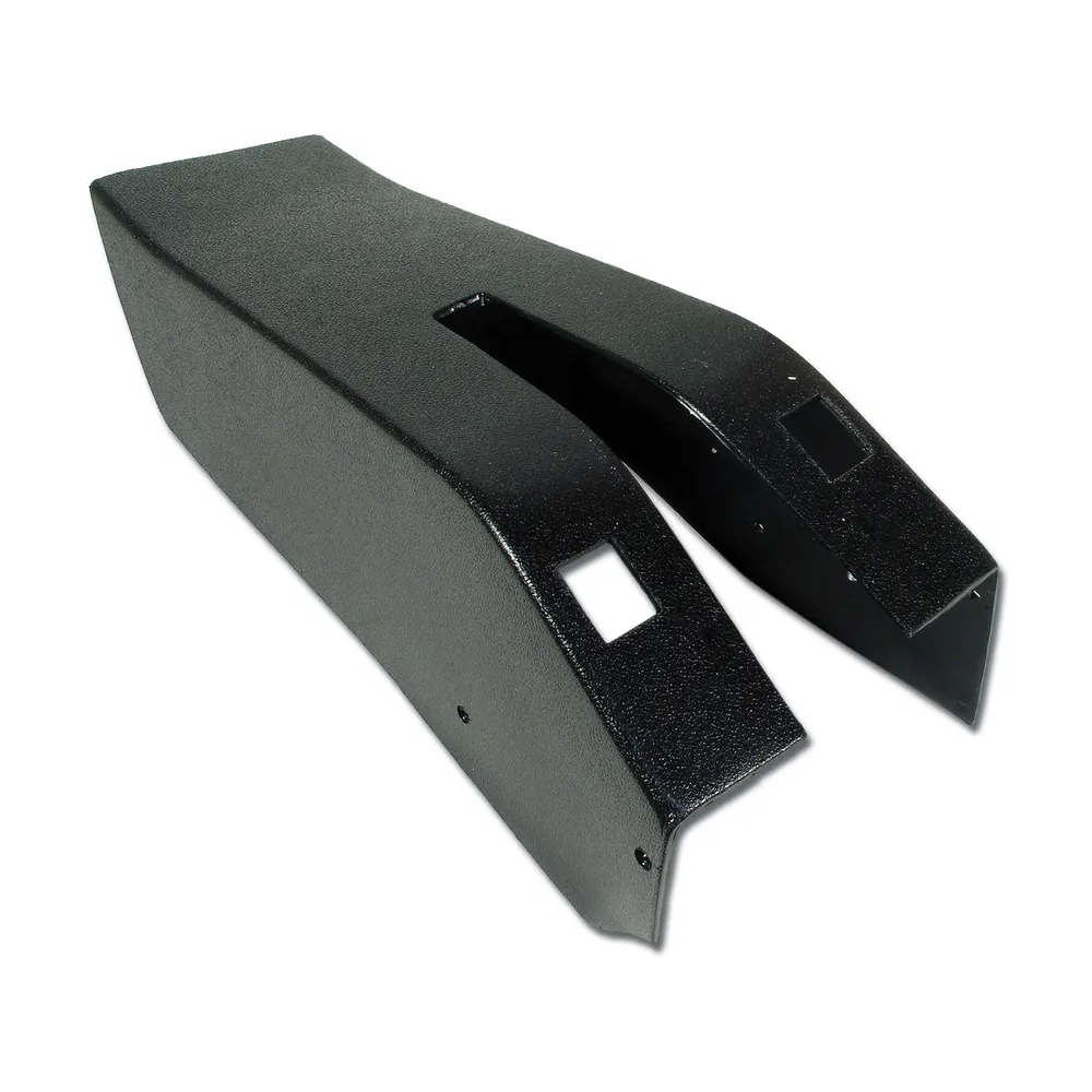 C3 1970 Corvette Park Brake Console W/Power Window Switch Cutouts - ABS Plastic