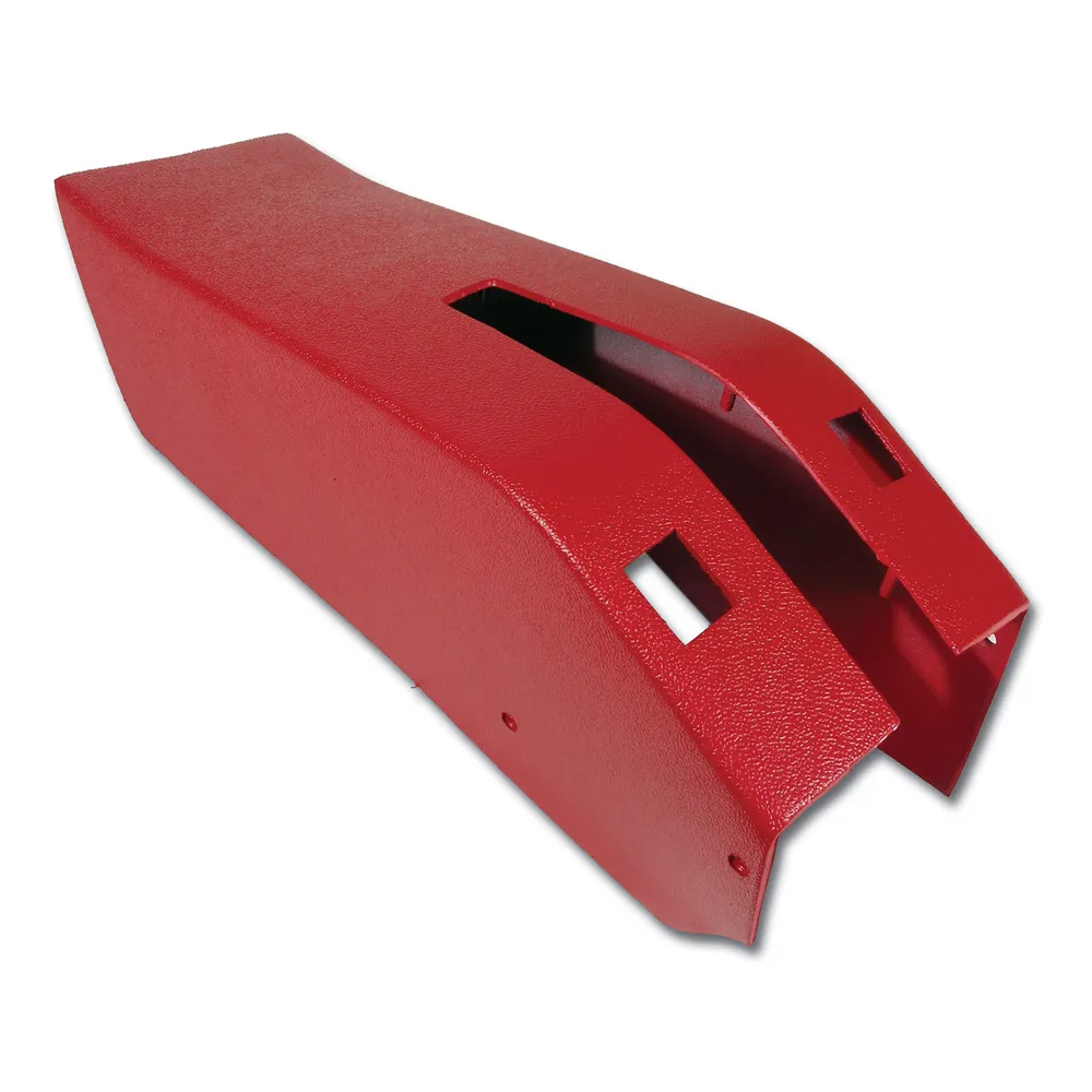 C3 1970 Corvette Park Brake Console W/Power Window Switch Cutouts - ABS Plastic