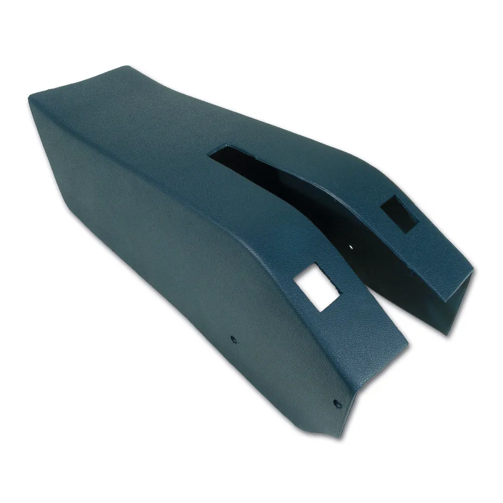 C3 1971-1972 Corvette Park Brake Console W/Power Window Switch Cutouts - ABS Plastic