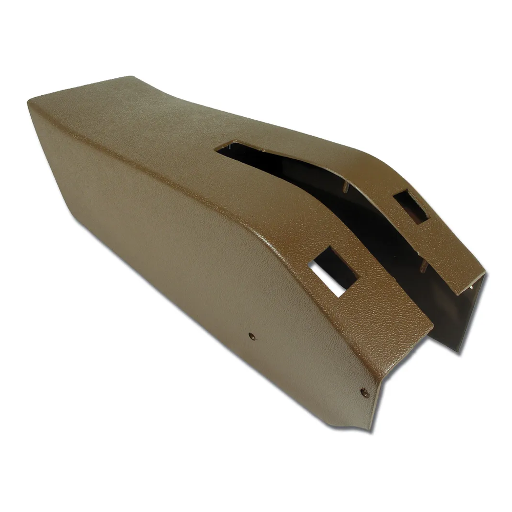 C3 1970 Corvette Park Brake Console W/Power Window Switch Cutouts - ABS Plastic