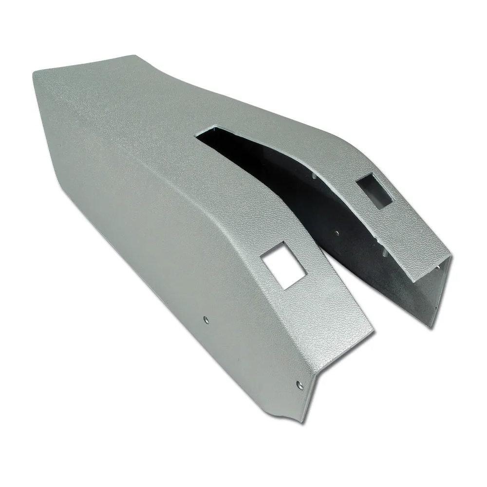 C3 1973-1976 Corvette Park Brake Console W/Power Window Switch Cutouts - ABS Plastic