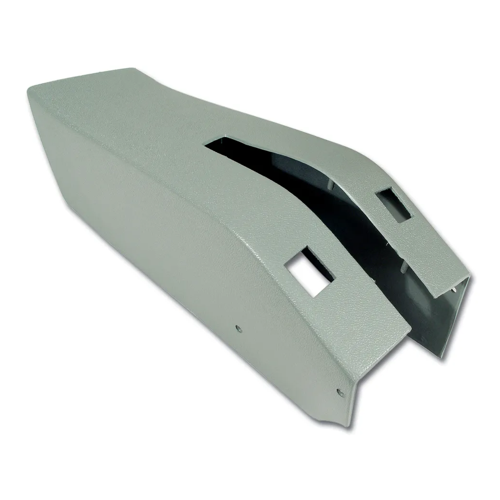 C3 1973-1976 Corvette Park Brake Console W/Power Window Switch Cutouts - ABS Plastic