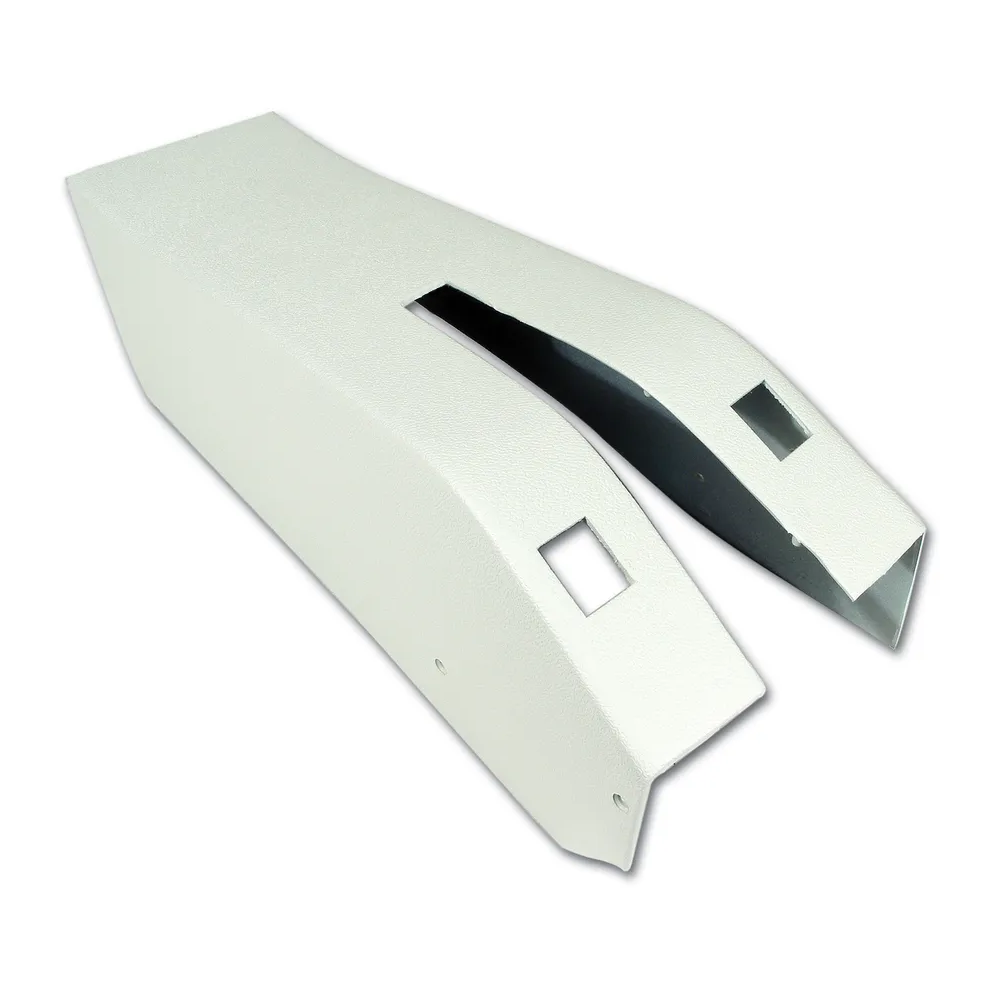 C3 1973-1976 Corvette Park Brake Console W/Power Window Switch Cutouts - ABS Plastic