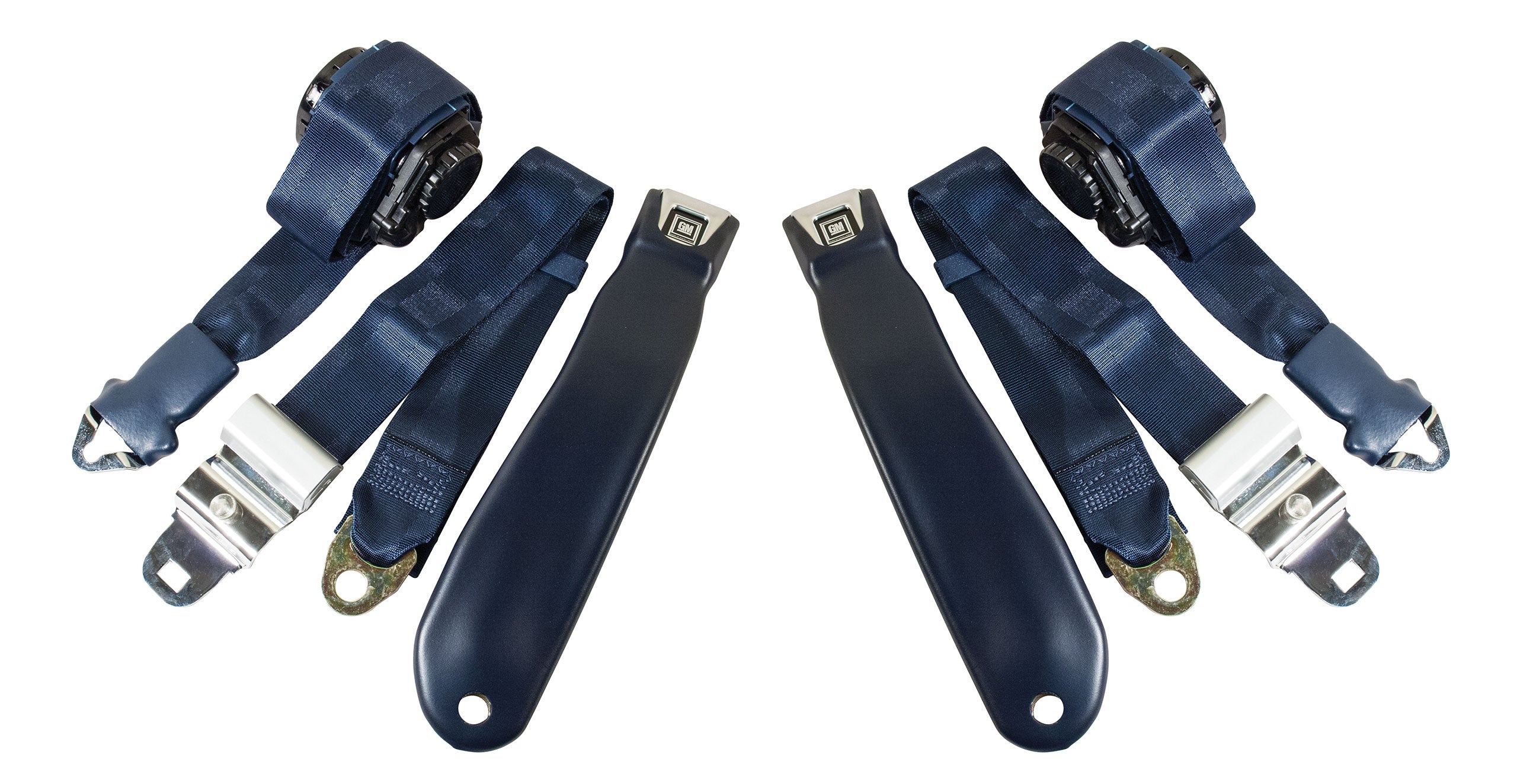 C3 1970-1971 Corvette Seat Belts, Lap & Shoulder - Dark Blue