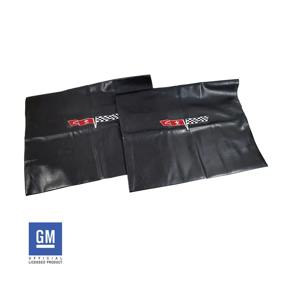 C3 1968-1982 Corvette Embroidered T-Top Bags - Black W/1980 Logo