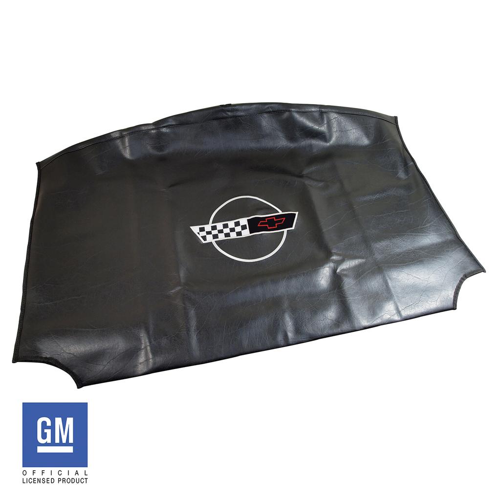 C4 1984-1996 Corvette Embroidered Top Bag, Black W/91-96 Logo