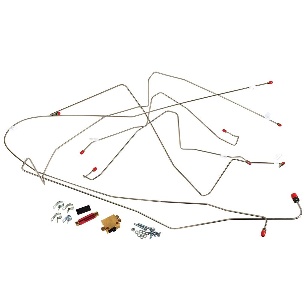C1 1953-1962 Corvette Disc Brake Line Kit W/Valve