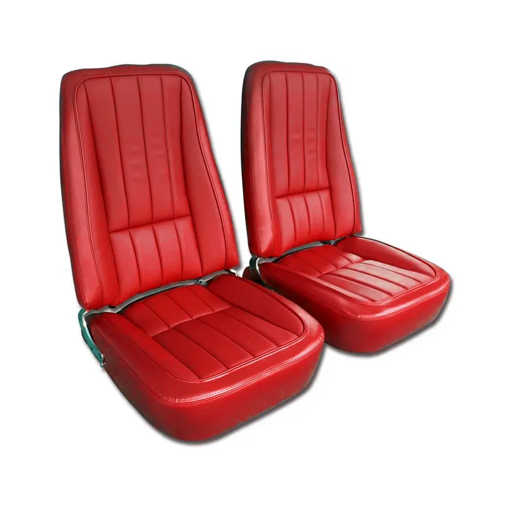 C3 1969 Corvette Mounted Seats Vinyl With Headrest Bracket