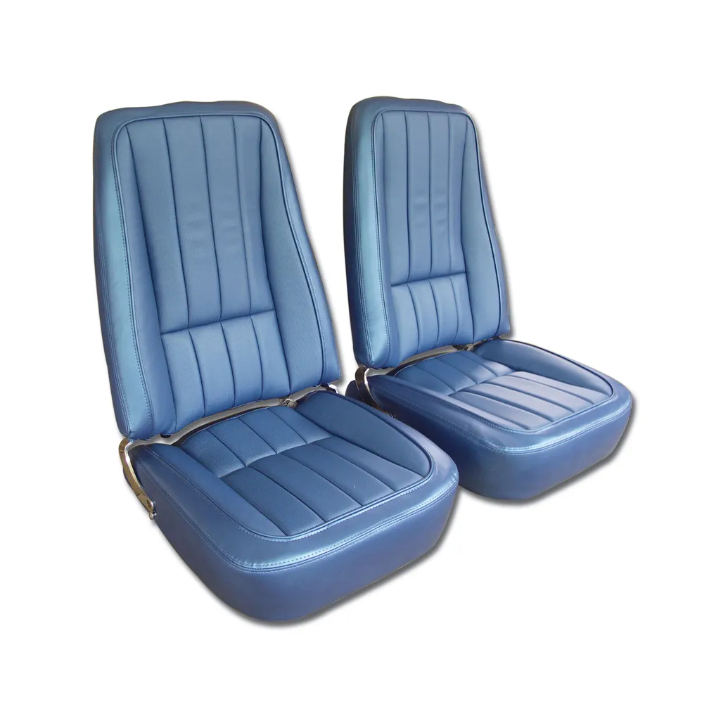 C3 1969 Corvette Mounted Seats Vinyl With Headrest Bracket