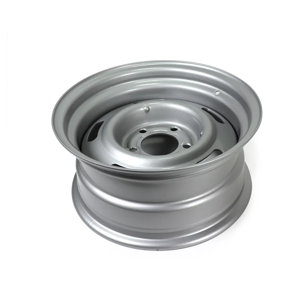 C3 1968-1968 Corvette 15"x7" Rally Wheel - OE Spec - Steel - Silver