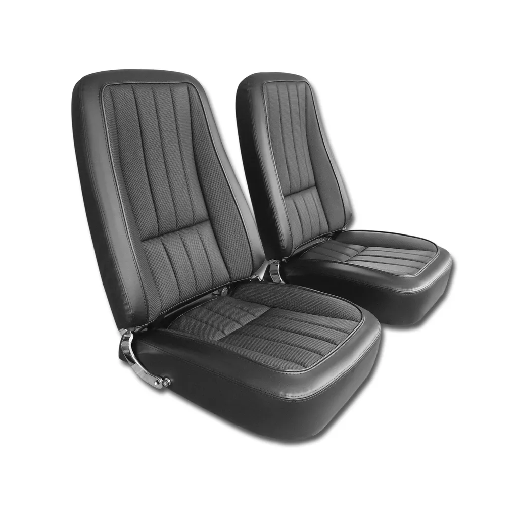 C3 1968 Corvette Leather Seat Covers - Pair