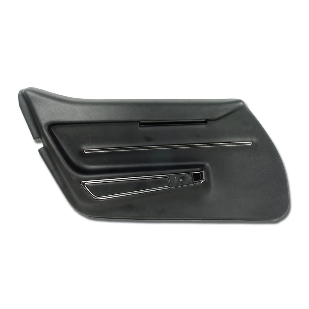C3 1968-1969 Corvette Interior Package - OE Leather Covers, Foam, Deluxe Door Panels - Black