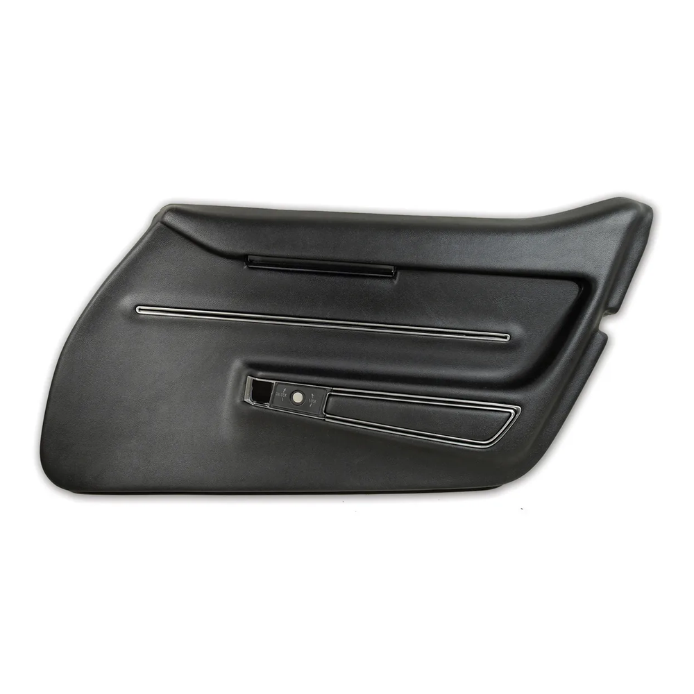 C3 1968-1969 Corvette Interior Package - OE Leather Covers, Foam, Deluxe Door Panels - Black