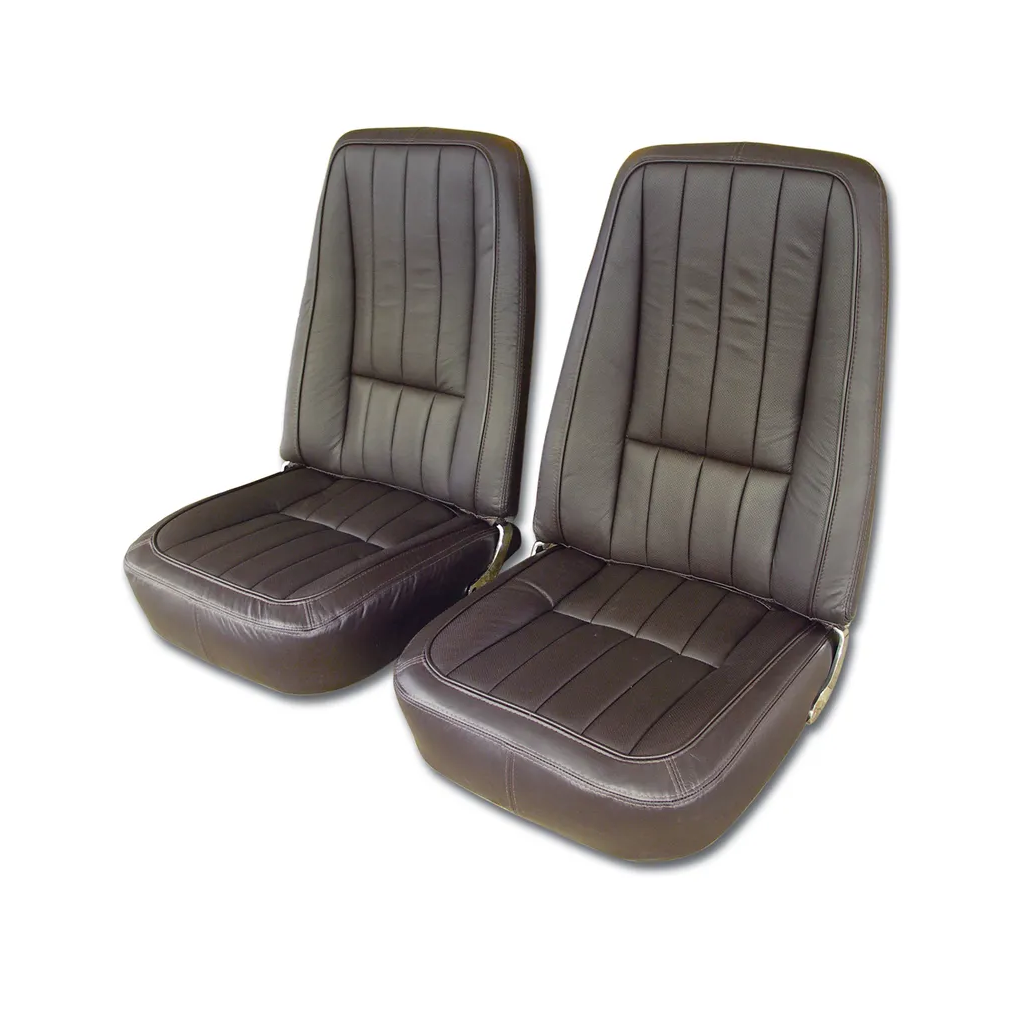 C3 1968 Corvette Leather Seat Covers - Pair