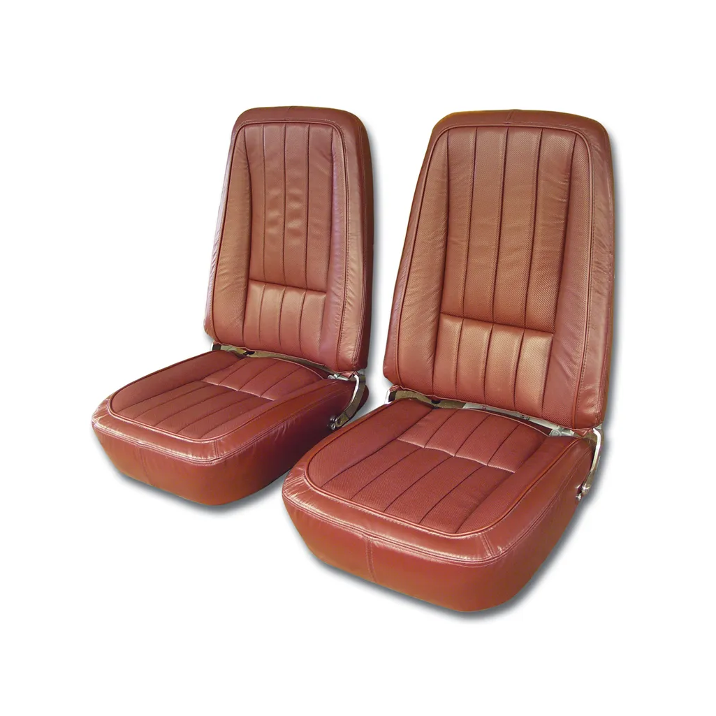 C3 1968 Corvette Leather Seat Covers - Pair