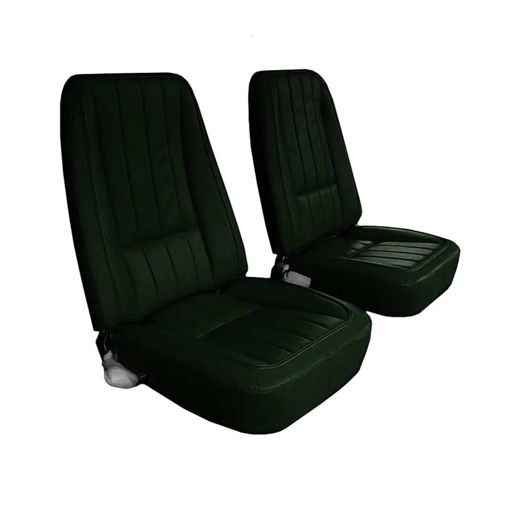 C3 1969 Corvette Mounted Seats 100% Leather With Headrest Bracket