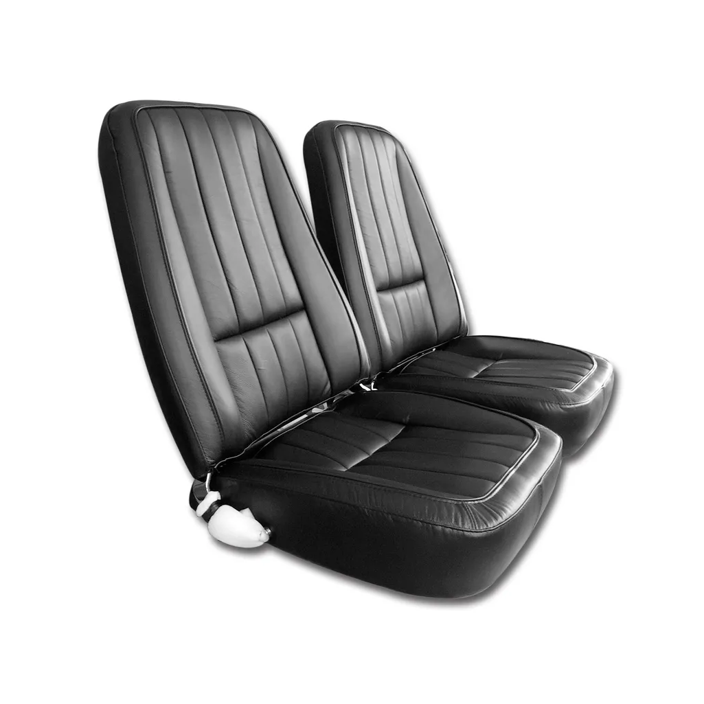 C3 1969 Corvette Leather Seat Covers - Pair