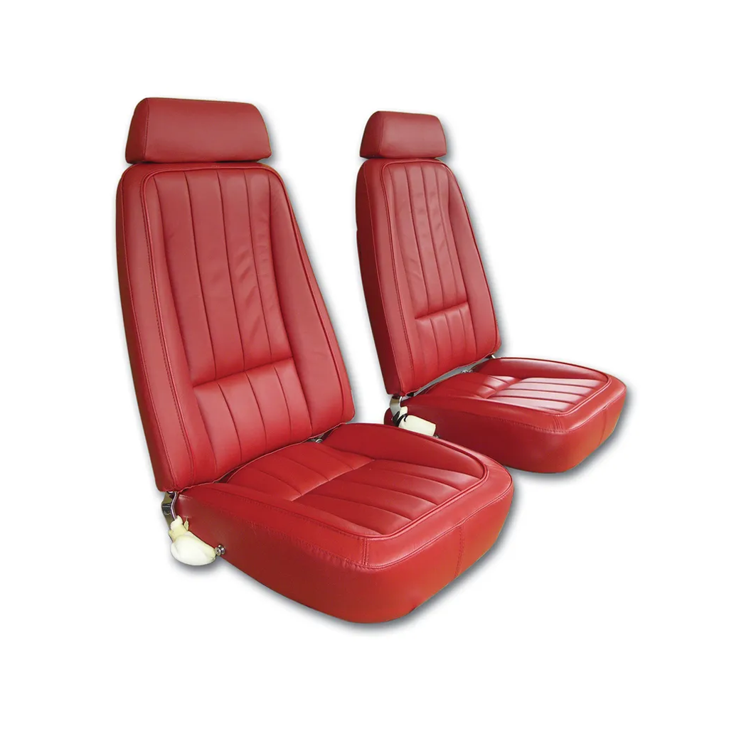 C3 1969 Corvette Mounted Seats 100% Leather With Headrest Bracket