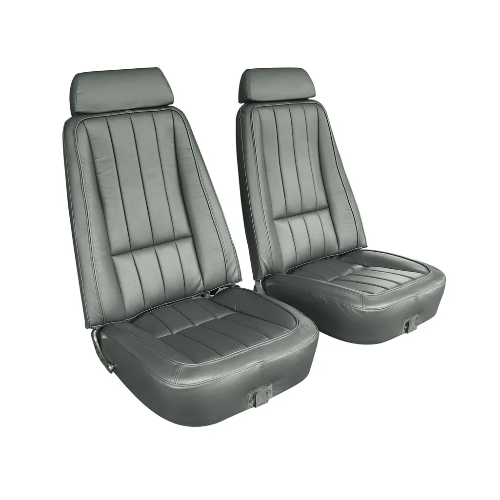 C3 1969 Corvette Mounted Seats 100% Leather With Headrest Bracket