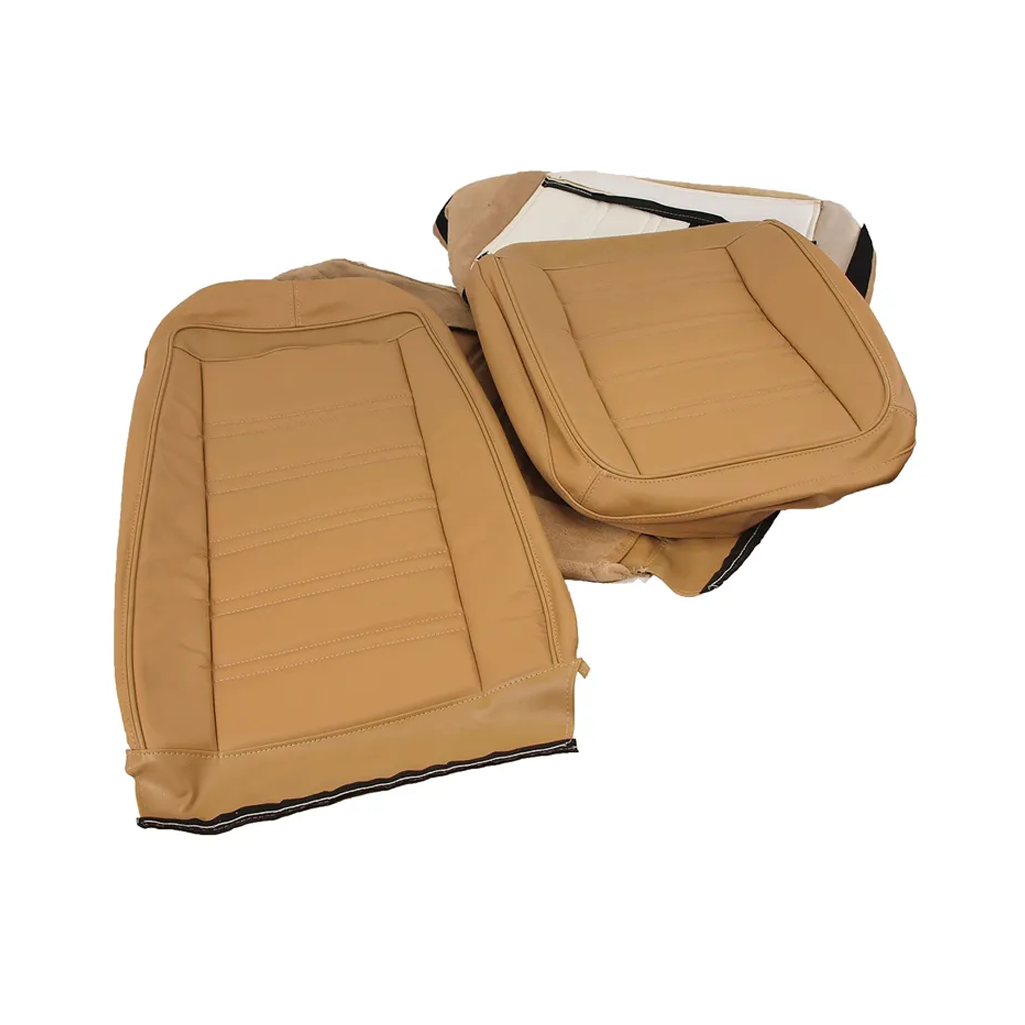 C3 1970-1971 Corvette Leather Seat Covers - Leather/Vinyl Original - Pair