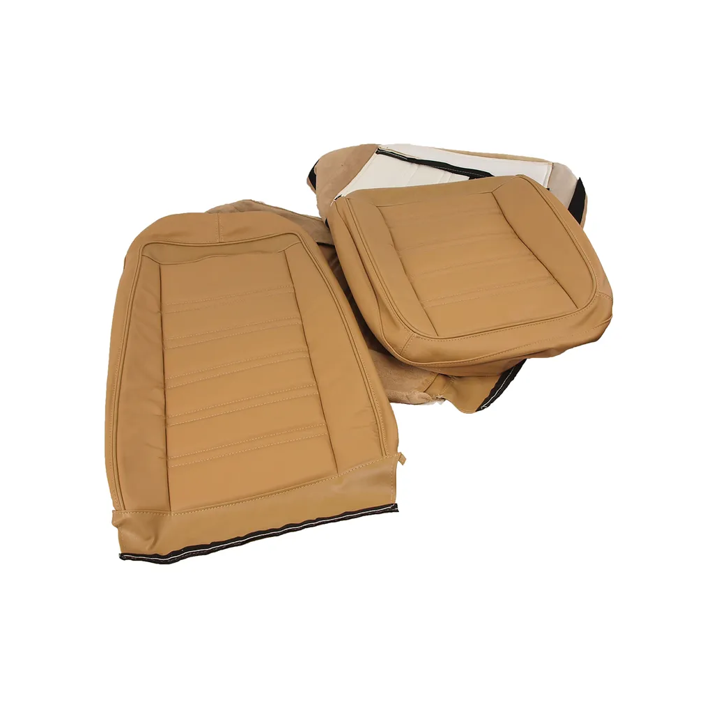 C3 1972 Corvette Leather Seat Covers - Leather/Vinyl Original - Pair