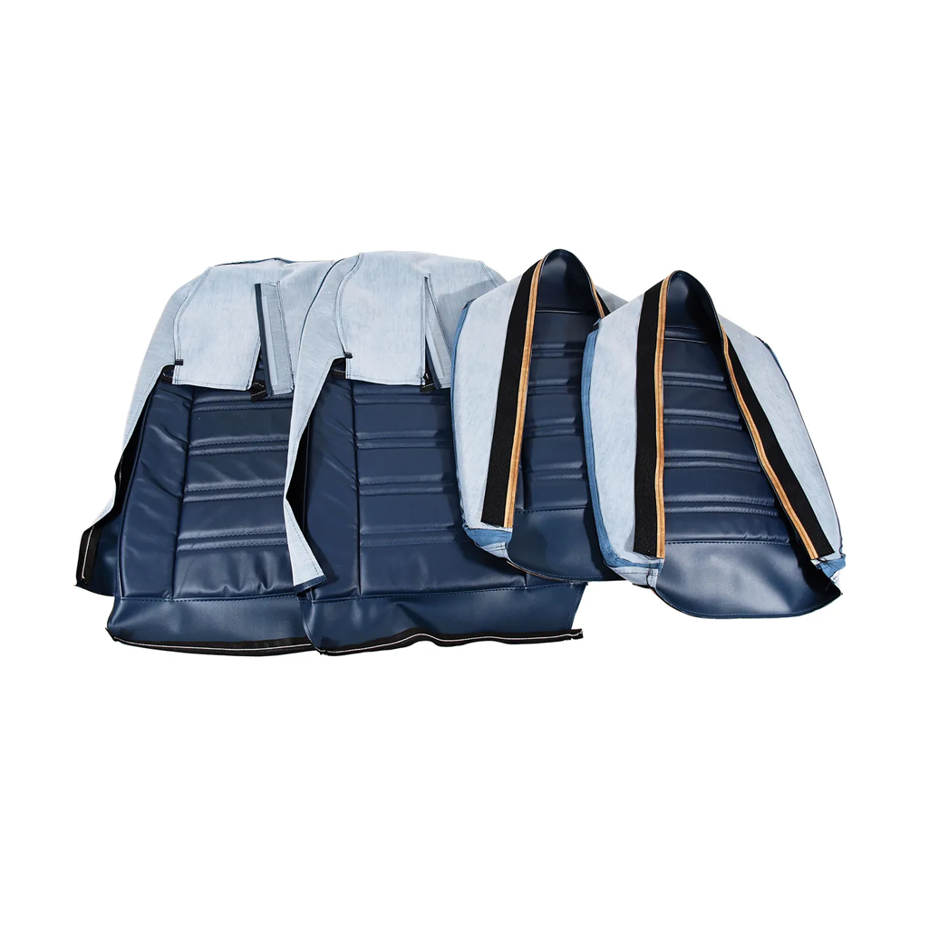 C3 1973-1974 Corvette Leather Seat Covers - Leather/Vinyl Original - Pair