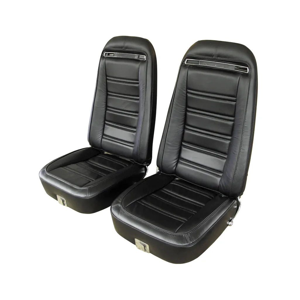 C3 1972-1974 Corvette Leather Seat Covers 100% Leather - Pair