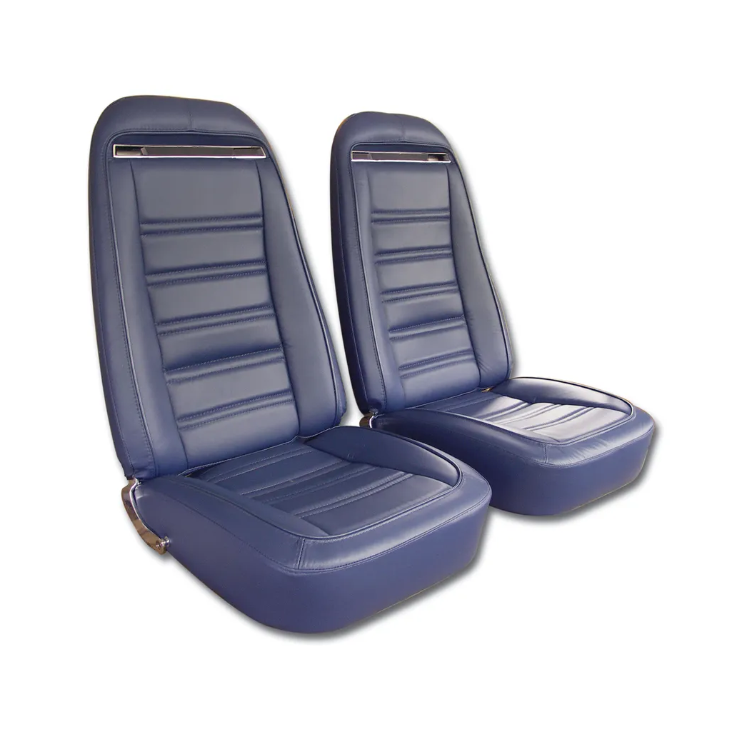 C3 1972-1974 Corvette Leather Seat Covers 100% Leather - Pair