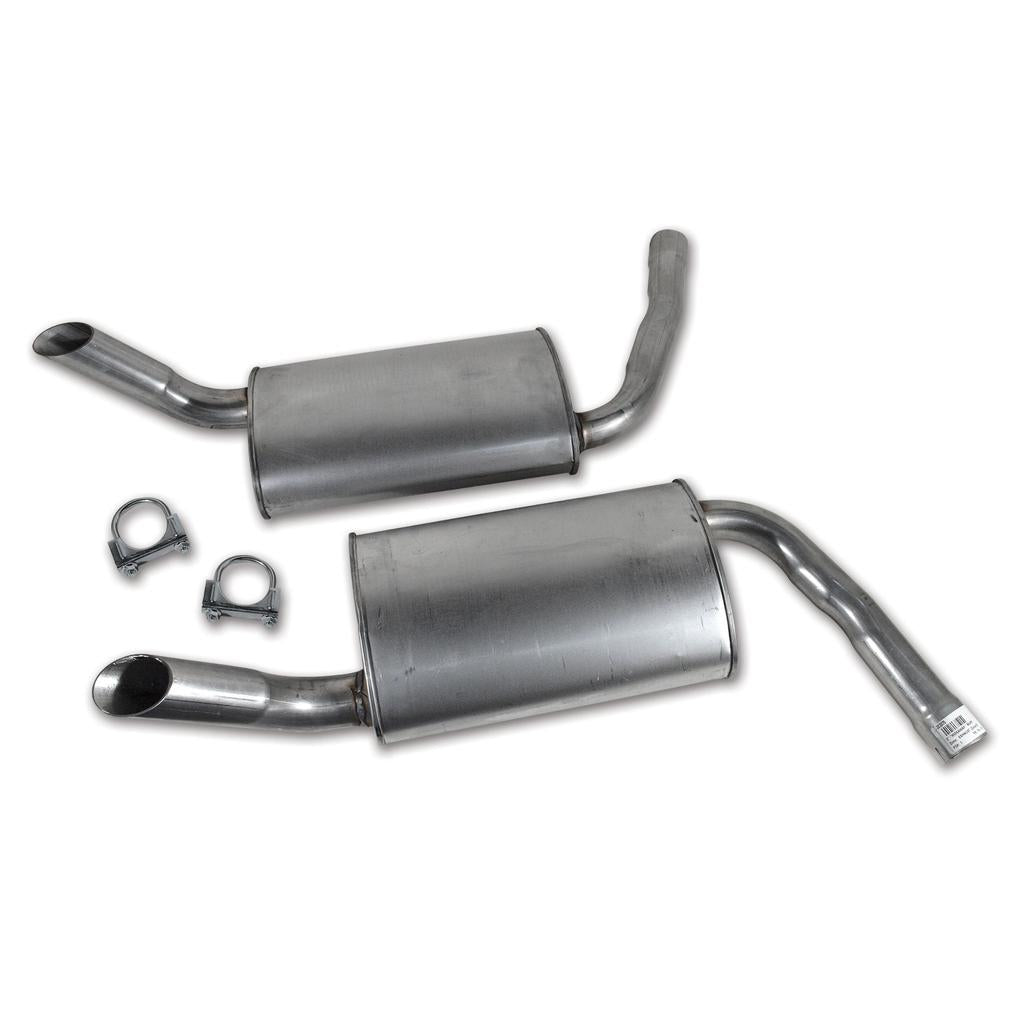 C3 1974-1979 Corvette Mufflers, 2 Inch Oval