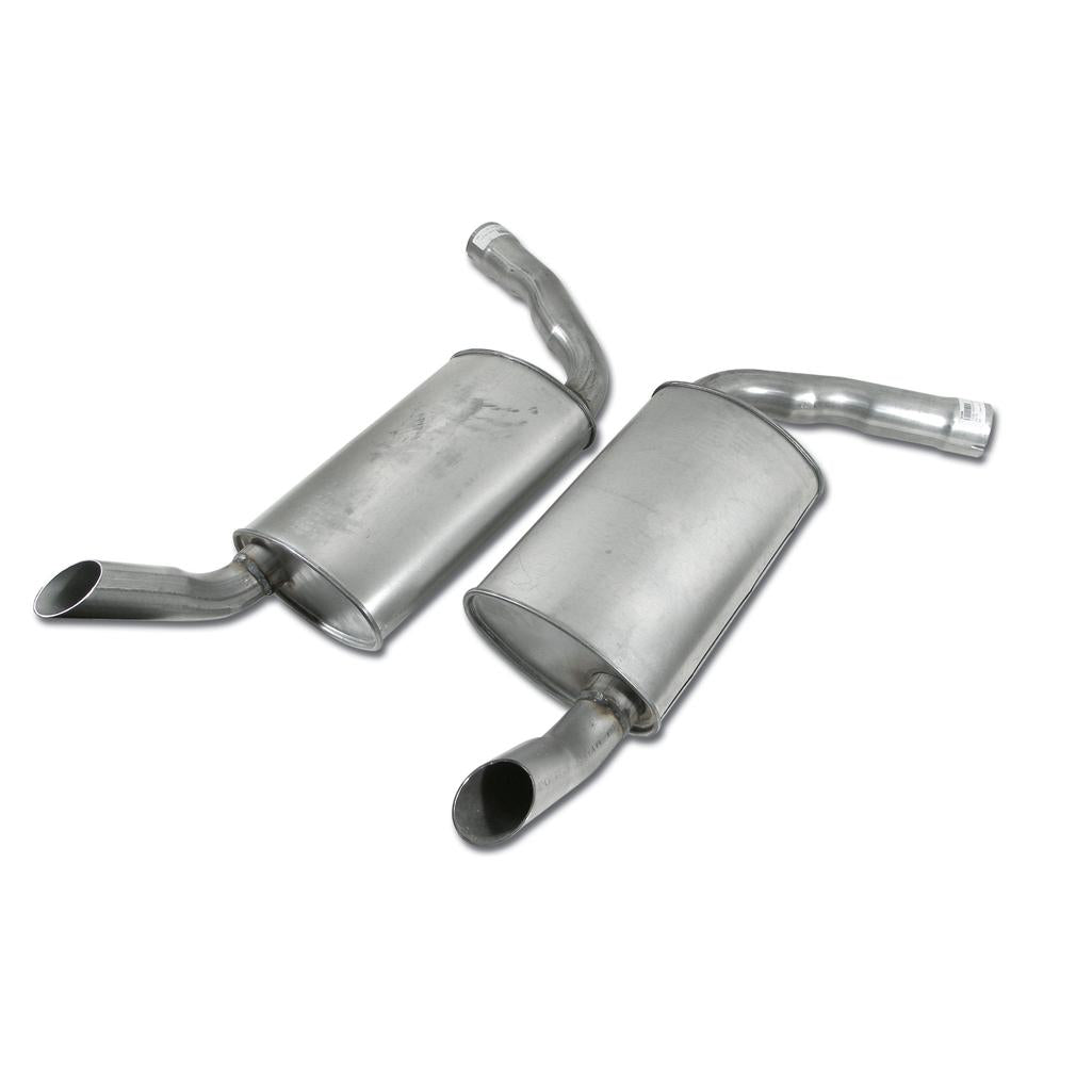 C3 1974-1978 Corvette Mufflers, 2.5 Inch Oval