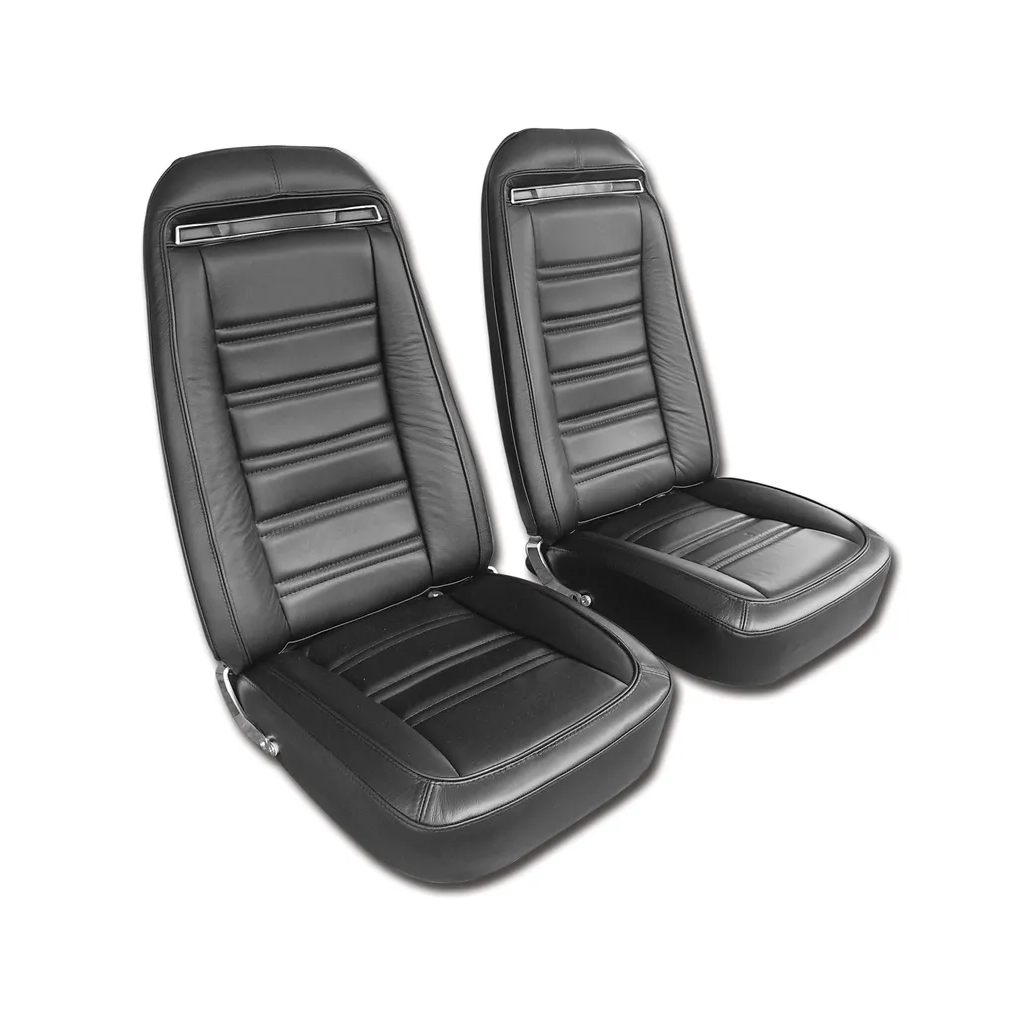 C3 1975 Corvette Leather Seat Covers 100% Leather - Pair