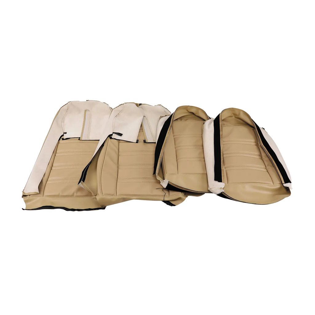 C3 1976-1978 Corvette Leather Seat Covers - Leather/Vinyl Original - Pair