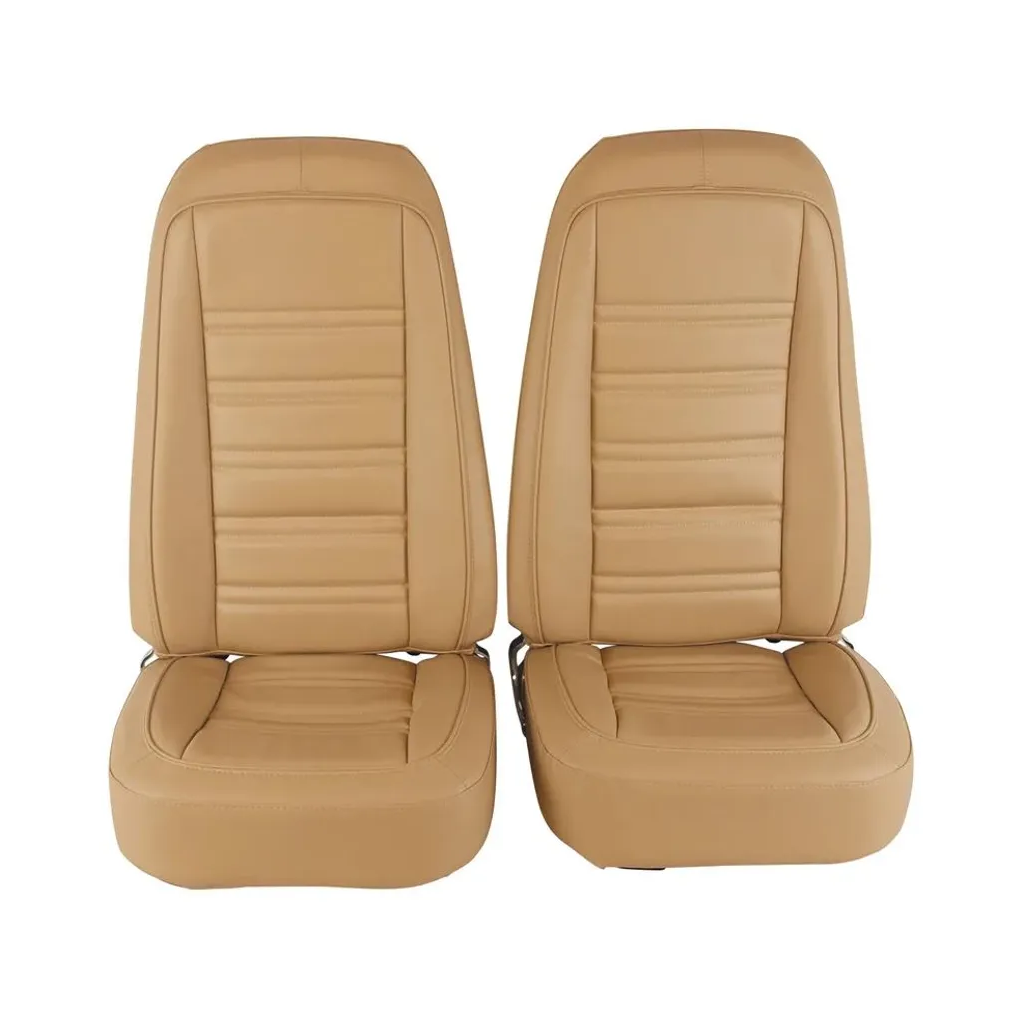 C3 1976-1978 Corvette Mounted Seats Leather & Vinyl - Pair