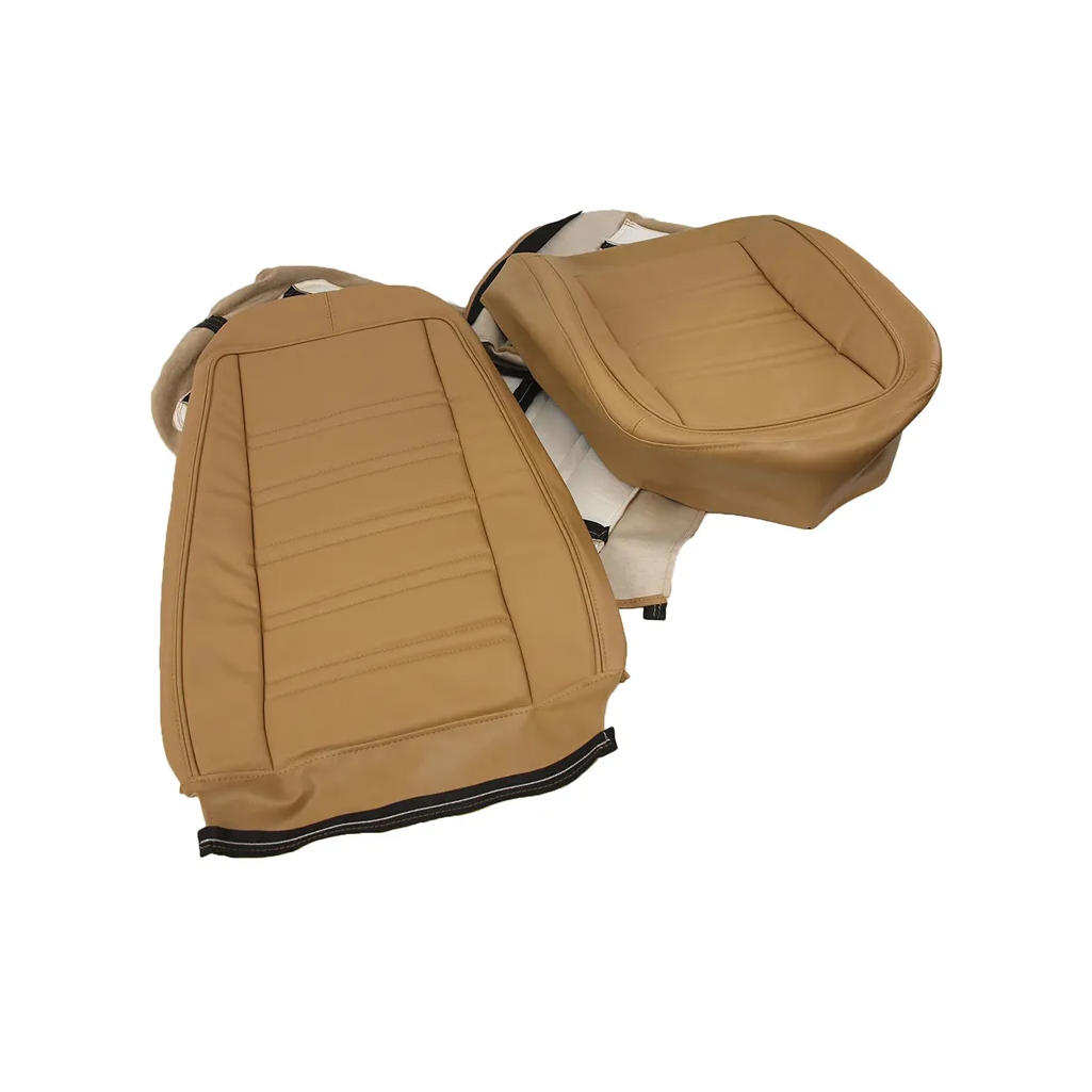 C3 1976-1978 Corvette Leather Seat Covers - Leather/Vinyl Original - Pair