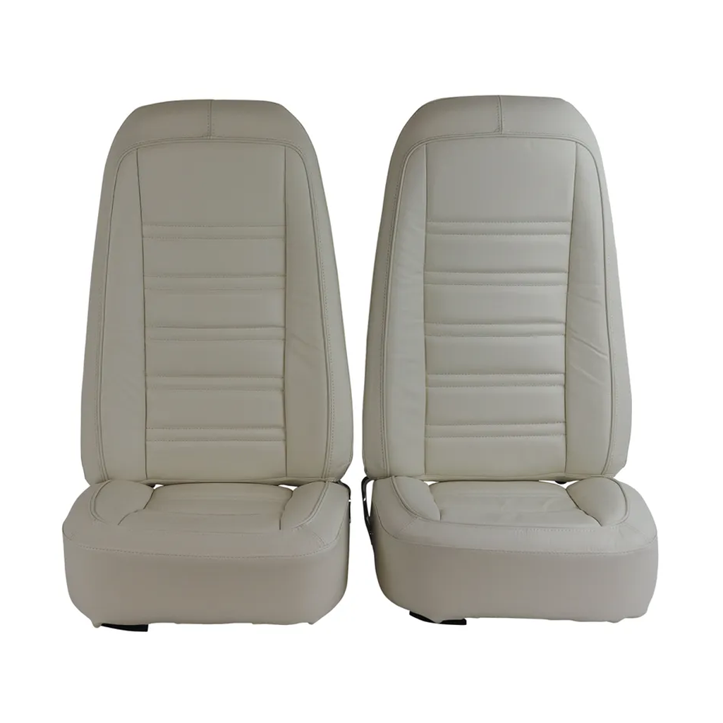 C3 1976-1978 Corvette Mounted Seats Leather & Vinyl - Pair